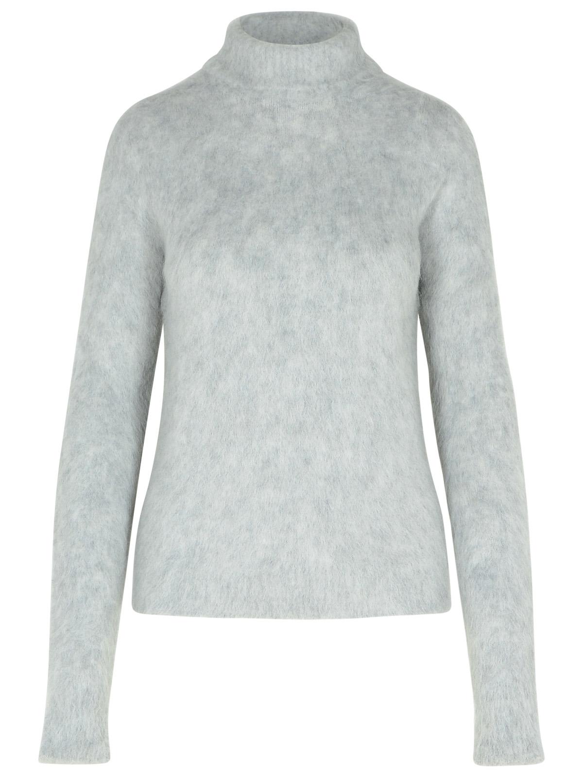 Shop Sportmax Elgar Light Grey Alpaca Blend Sweater