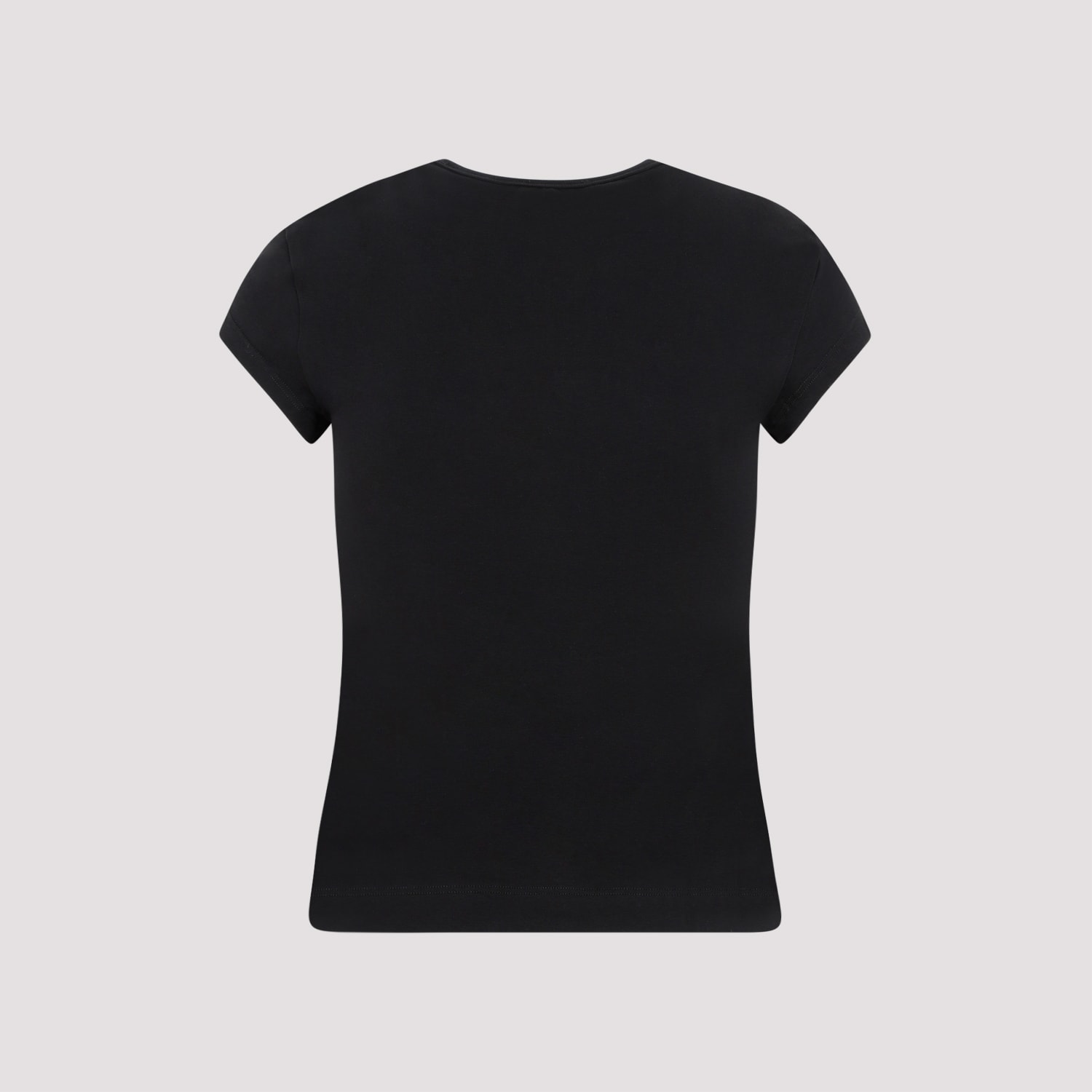 Diesel T-angie Cotton Crew-neck T-shirt In Black