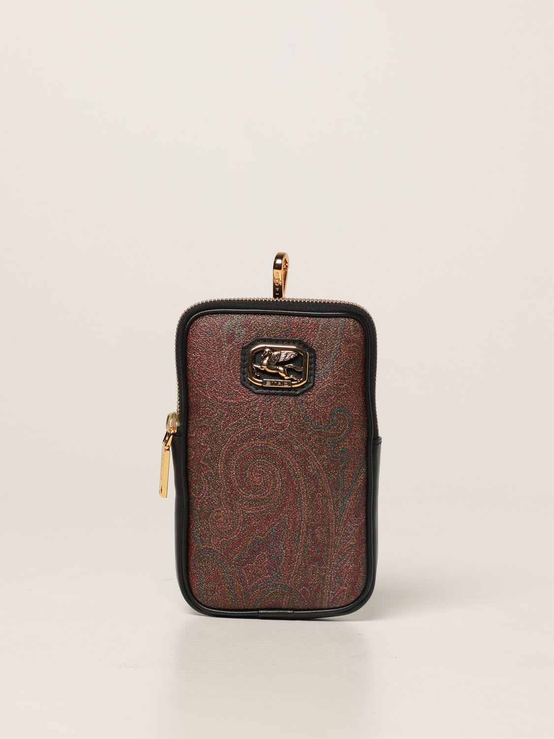 Etro Mini Bag Pegaso Etro Mobile Phone Holder In Jacquard Paisley Fabric