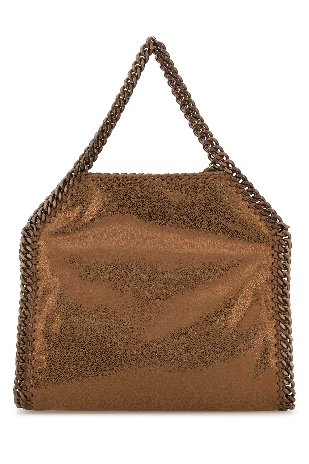 Stella Mccartney Bronze Shaggy Deer Mini Falabella Handbag In Brown