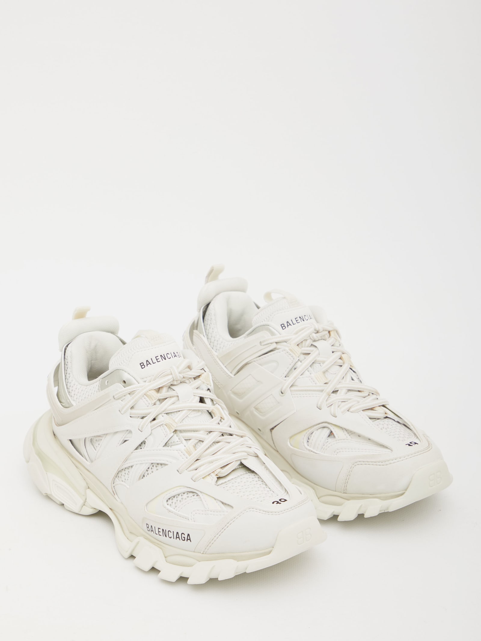 Shop Balenciaga Track Sneakers In White