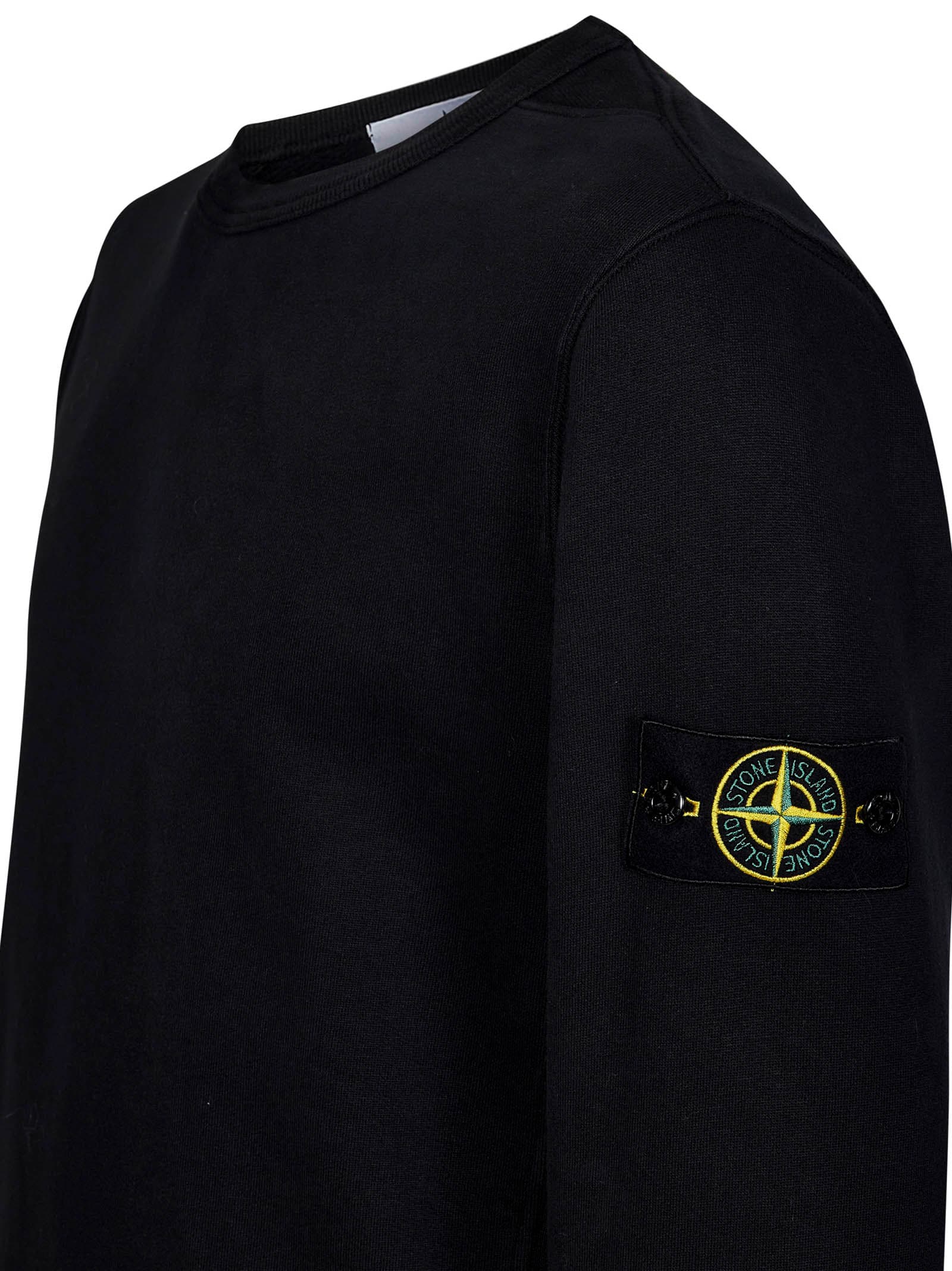 Shop Stone Island Sweatshirt In Black