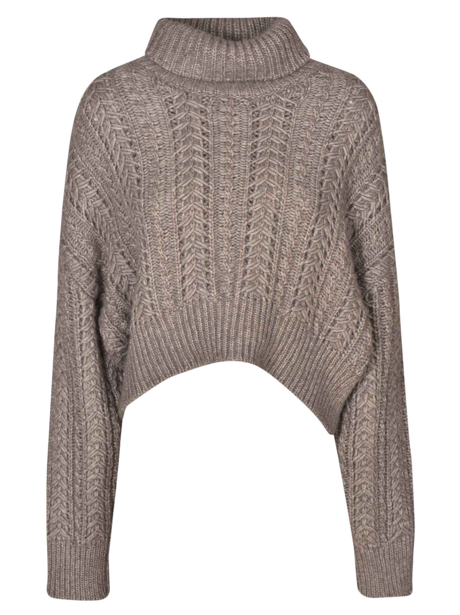 Mrz Cropped Ribbed Sweater