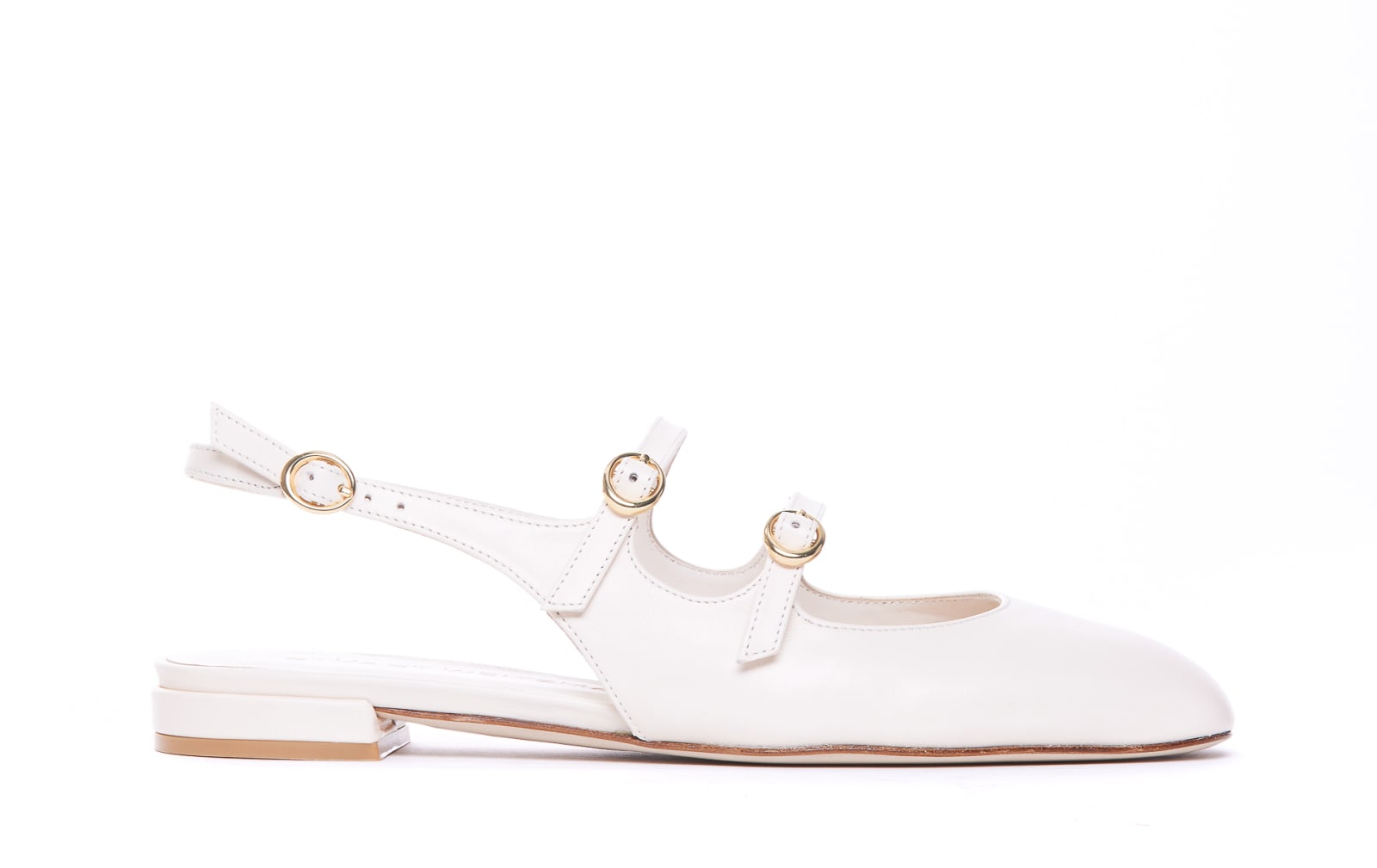 Shop Stuart Weitzman Benni Flats In Seashell