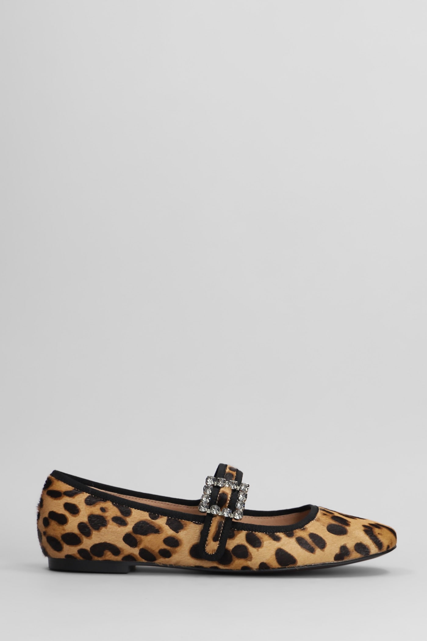 Essen Flat Ballet Flats In Animalier Pony Skin