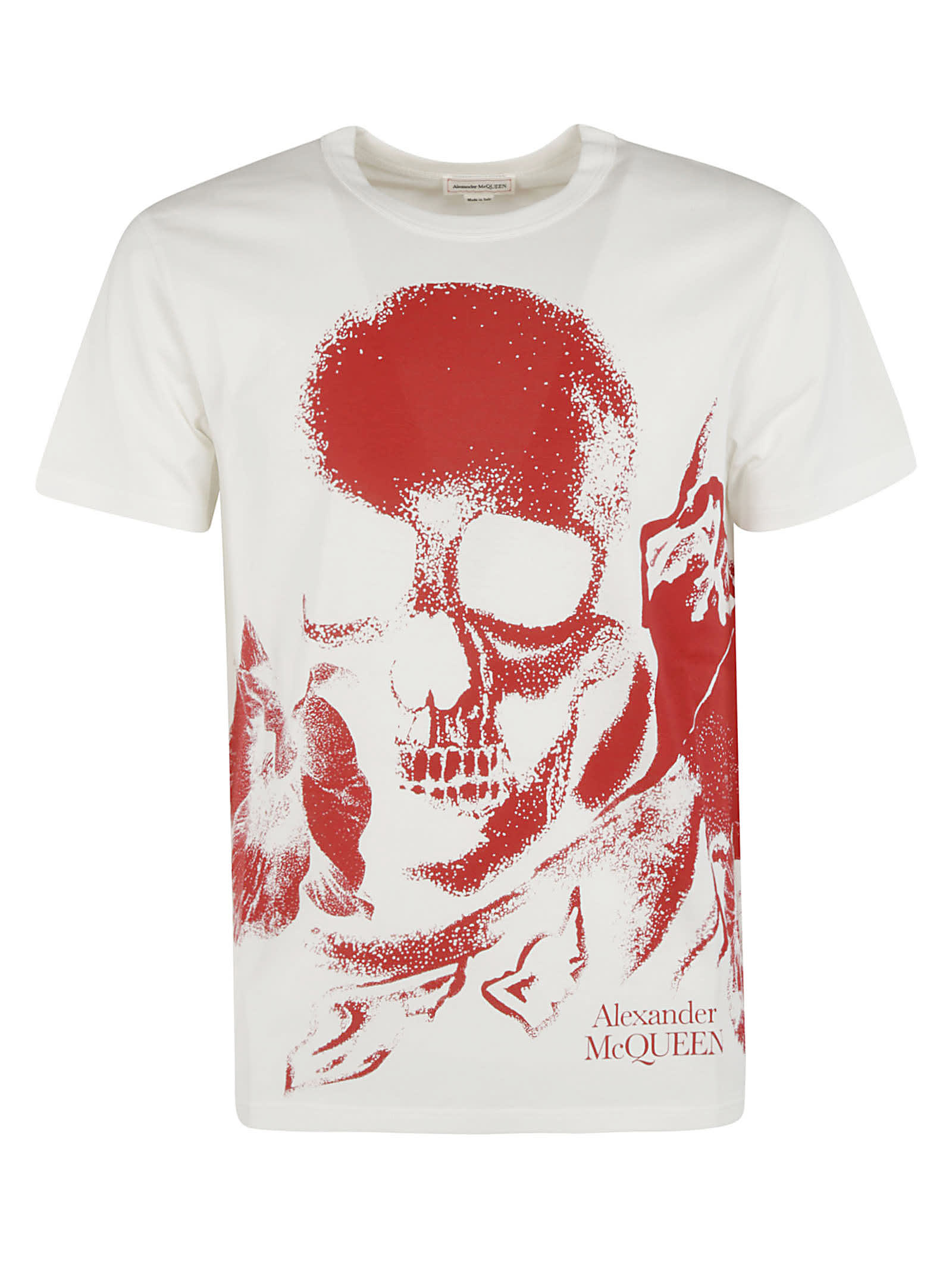 Alexander McQueen Floral Skull On Japanese T-shirt