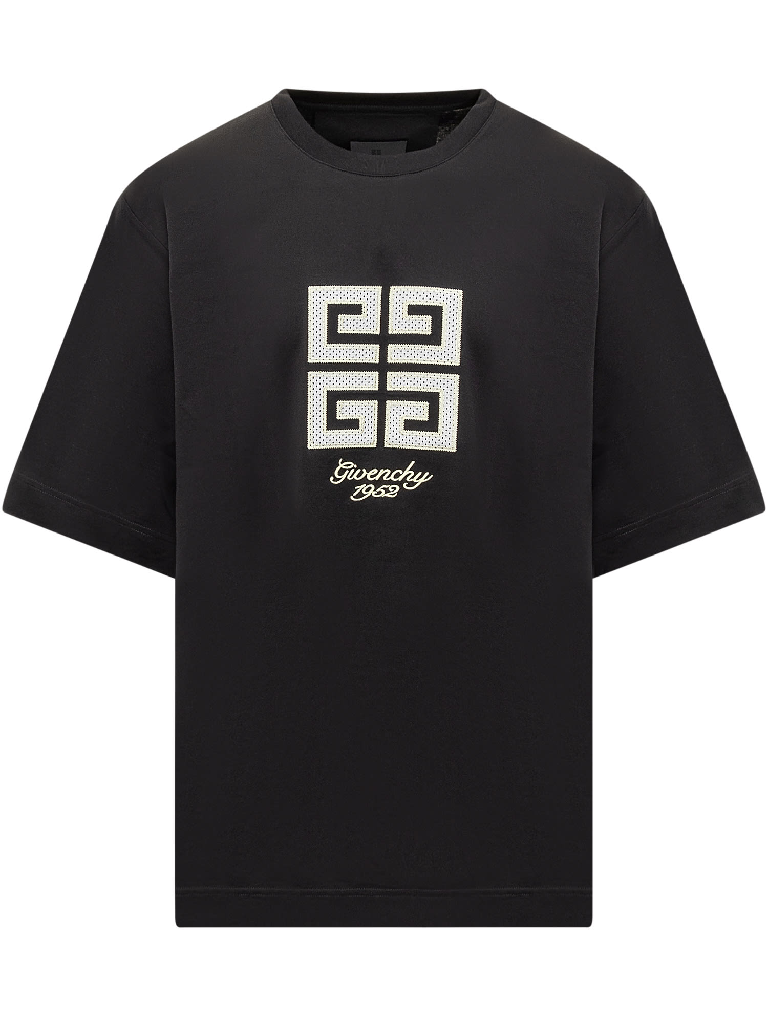 Shop Givenchy T-shirt With 4g Logo In Black