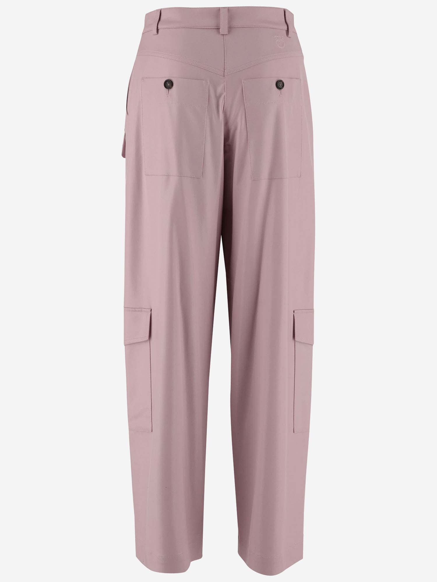Shop Pinko Leatherette Cargo Pants In Pink