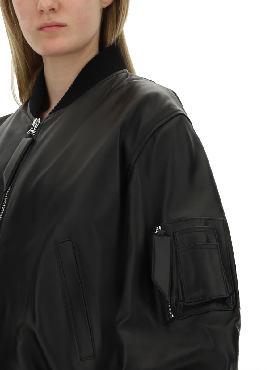 Shop Attico Bomber Anja In Black