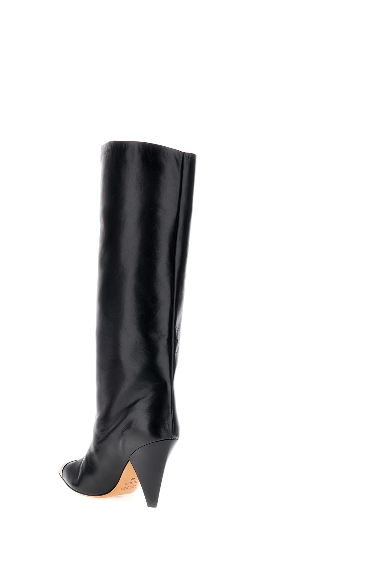 Shop Isabel Marant Black Leather Lilezio Boots In 01bk