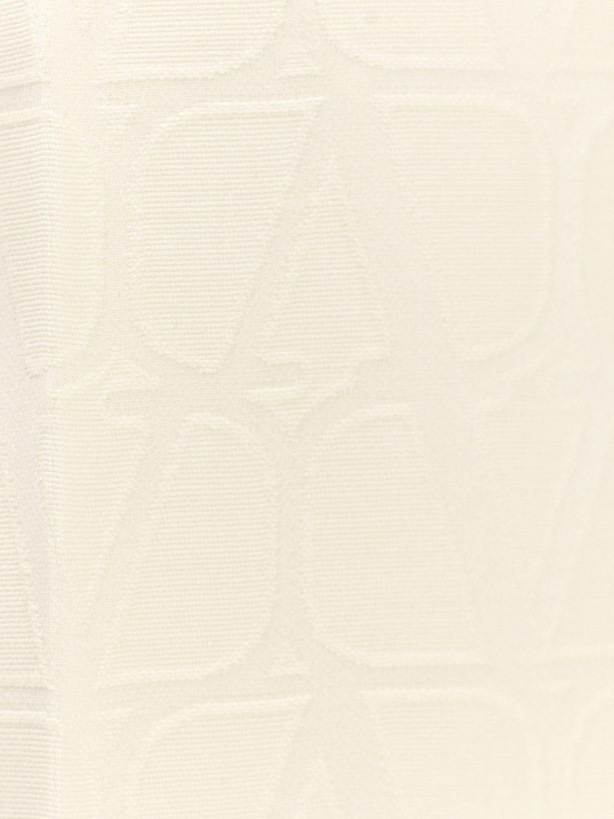 Shop Valentino Garavani Toile Iconographe Jacquard High-waisted Trousers In White