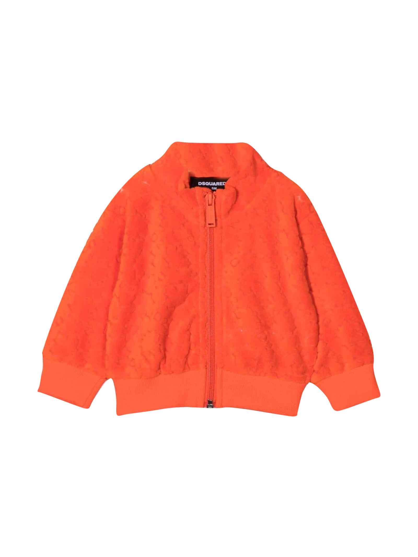 Dsquared2 Orange Sweatshirt Baby Girl