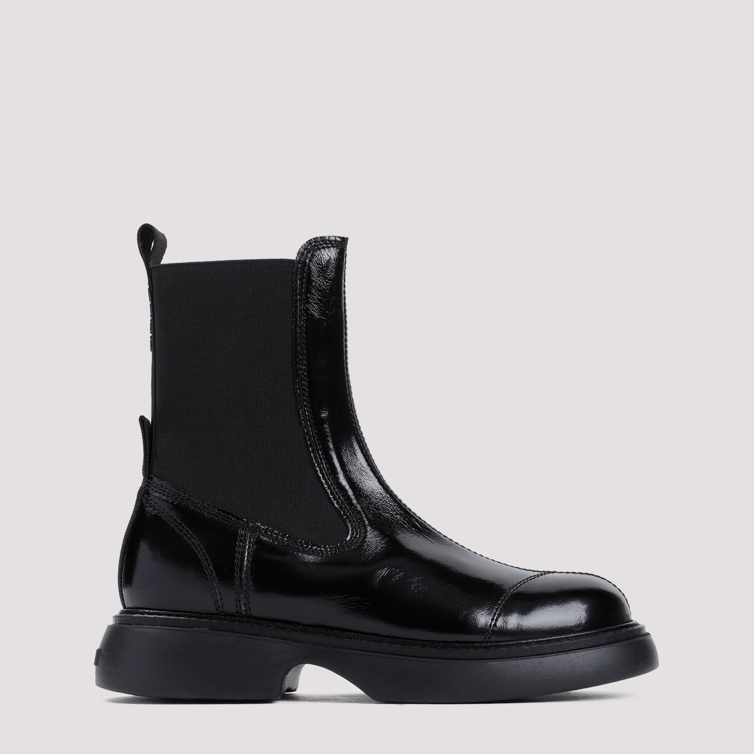 Shop Ganni Everyday Mid Chelsea Boots In Black Black