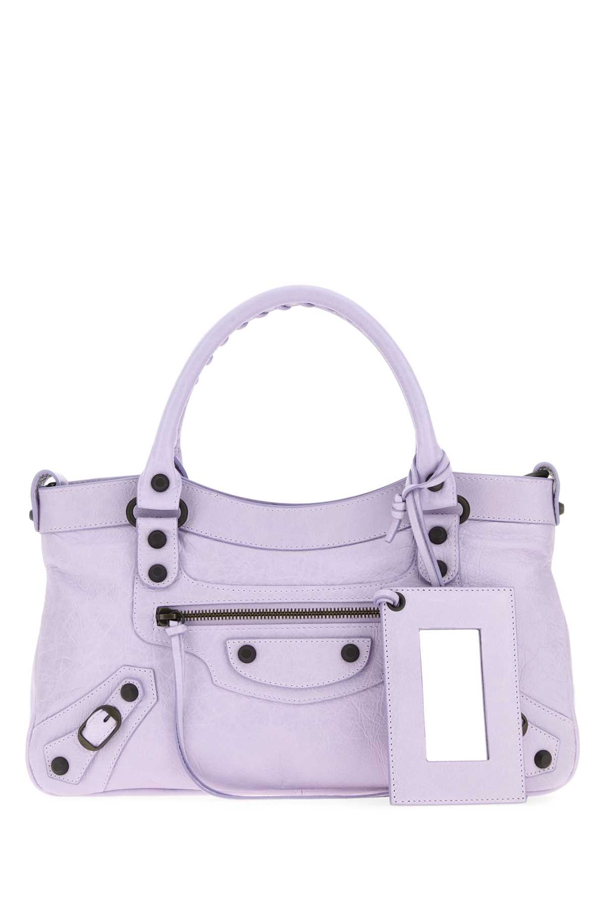 Lilac Leather Le City First Handbag