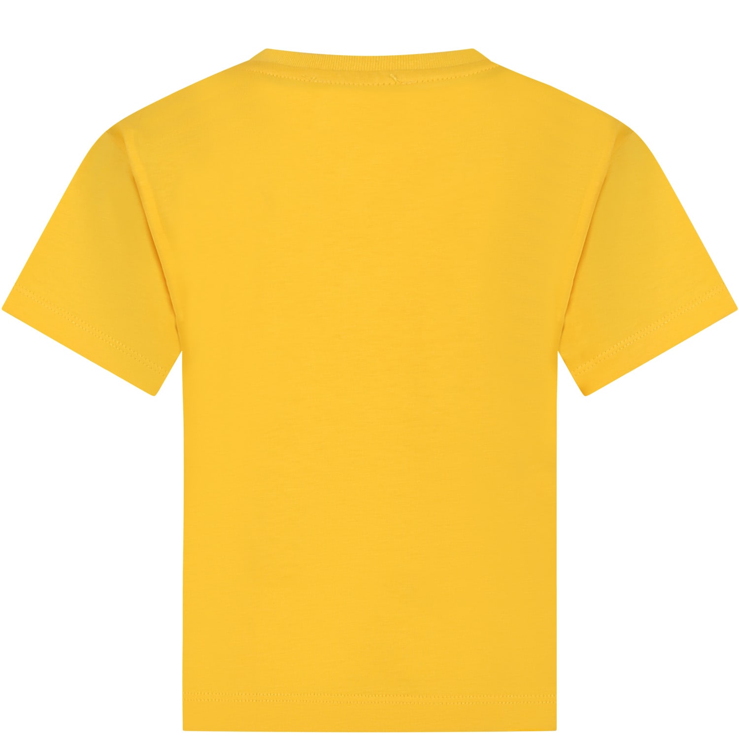 Shop Kenzo Yellow T-shirt For Girl With Flower
