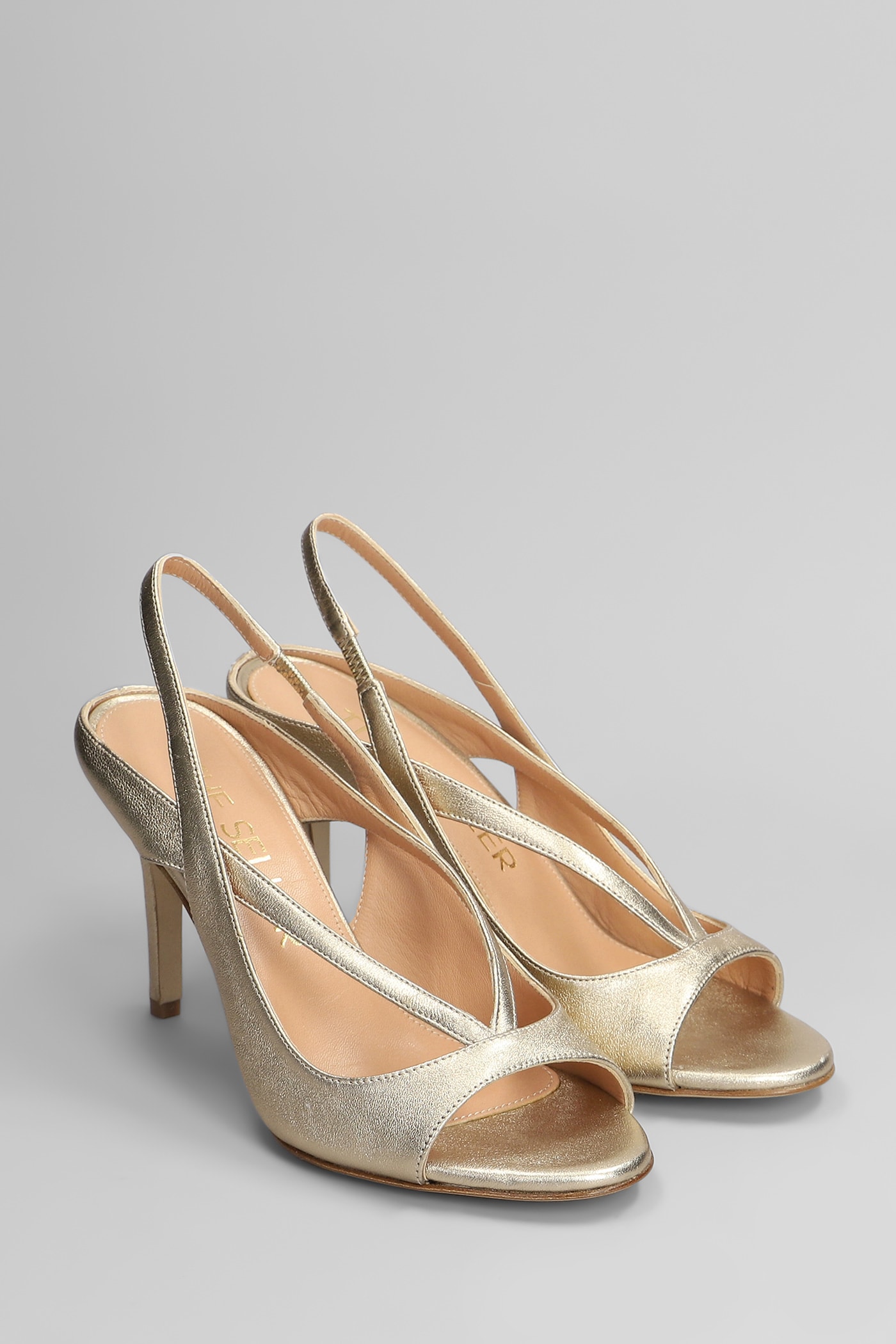 The Seller Sandals In Platinum Leather