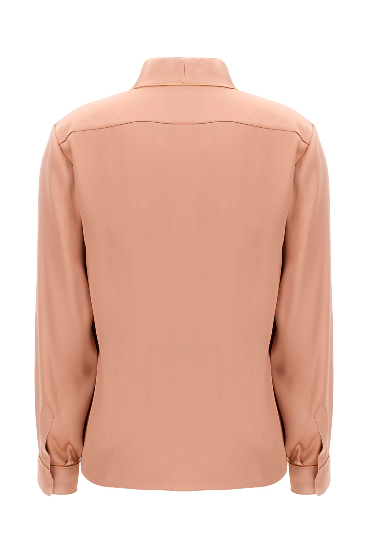 Shop Giorgio Armani Antiqued Pink Silk Blouse In U13a