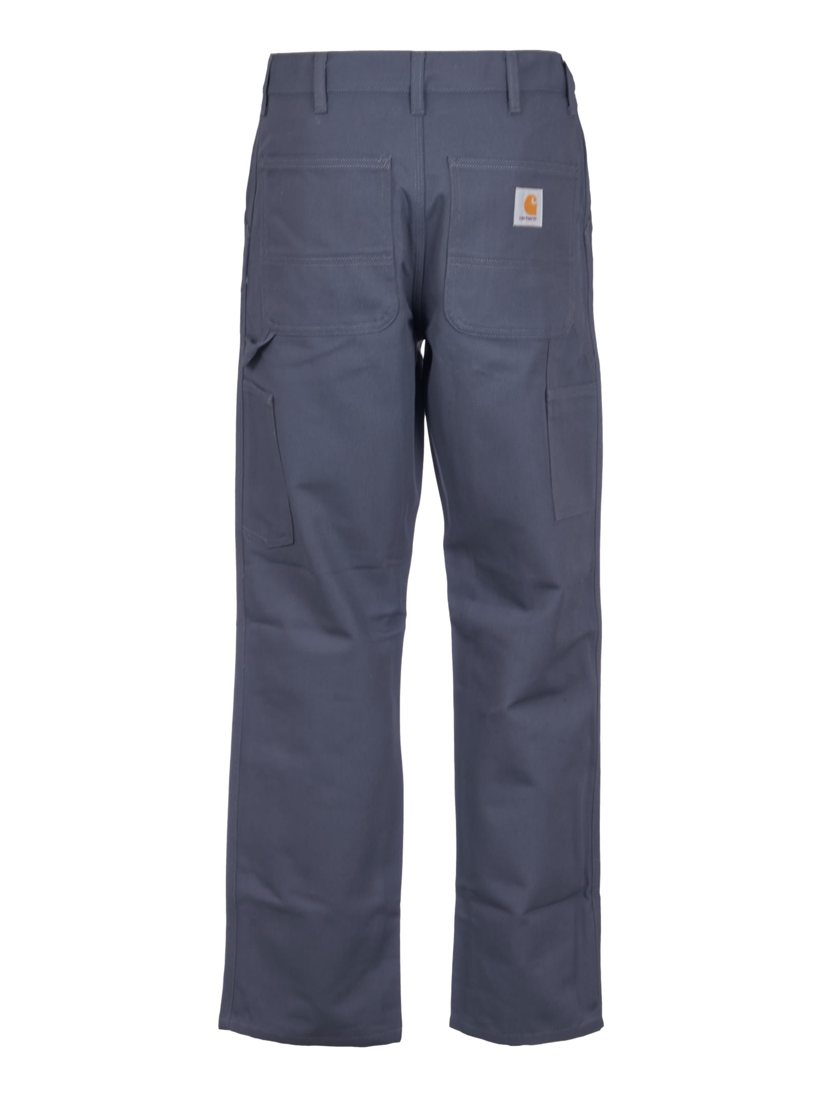 Shop Carhartt Straight Buttoned Trousers In Zeus