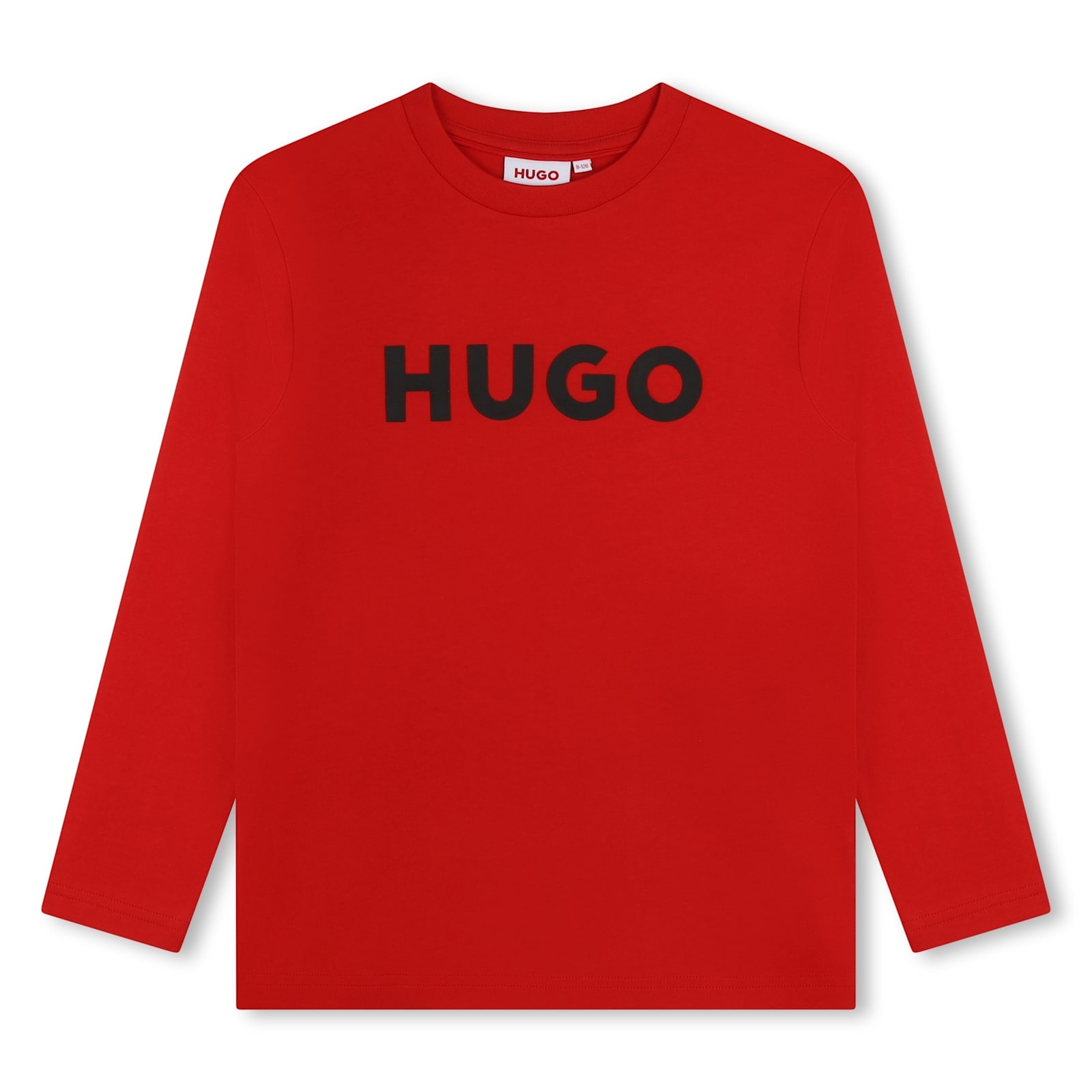 Hugo Boss Kids' T-shirt Con Stampa In Red