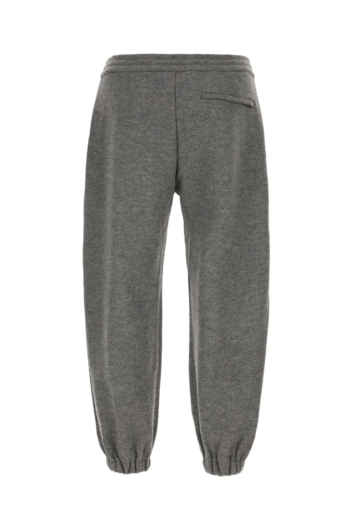 Alexander Mcqueen Joggers Elastic Cuffs Wool Blend In Grey Pale Grey