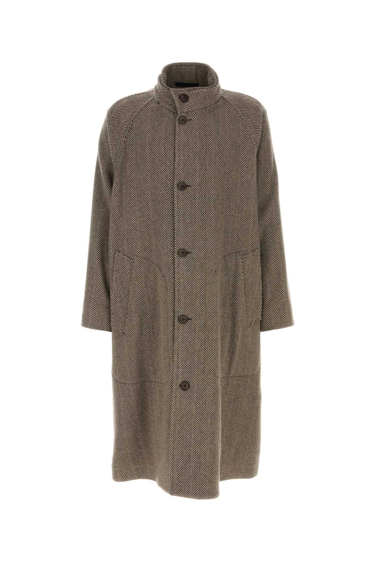 Embroidered Cashmere Coat