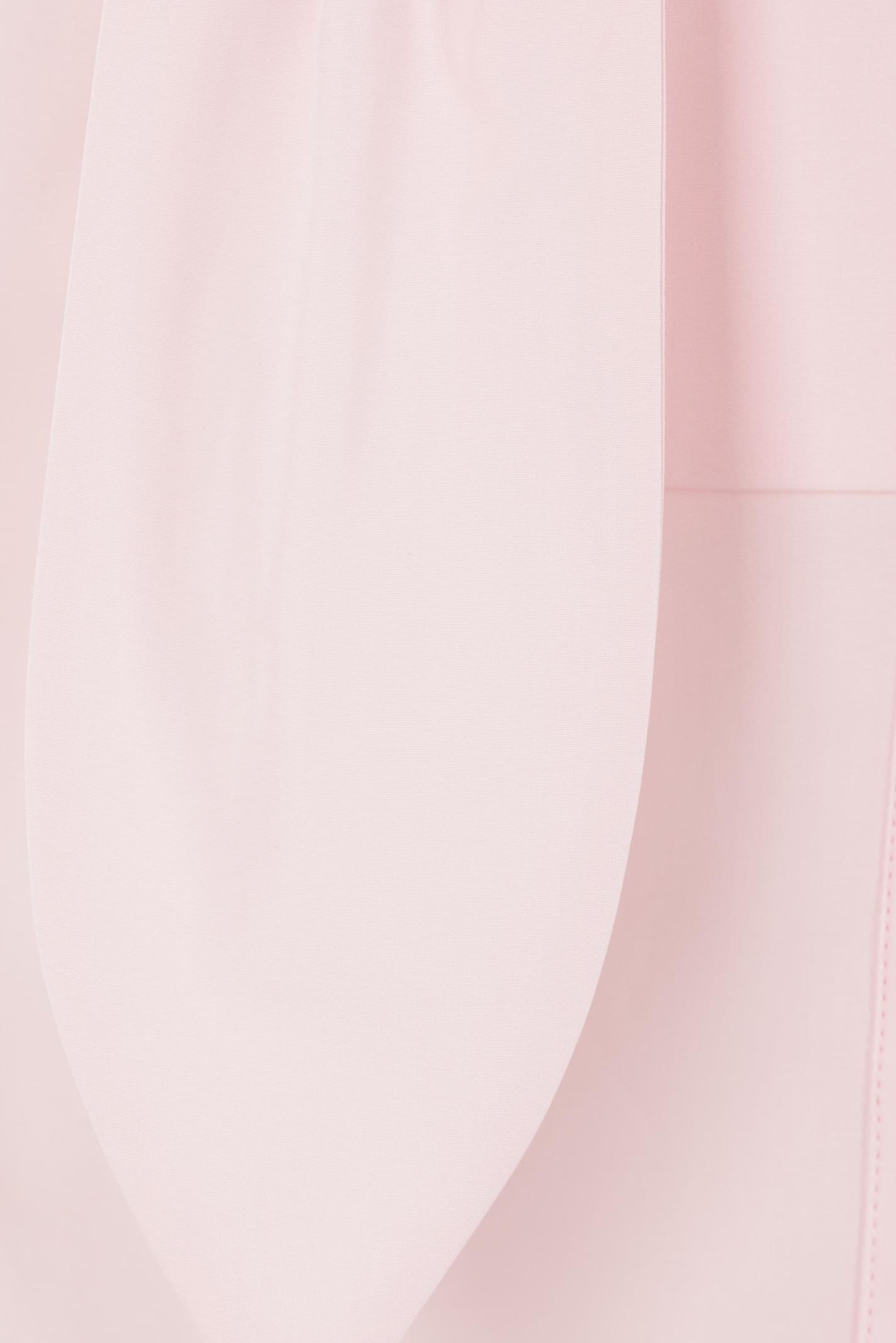 Loewe Poplin Shirt With Pleated Neck Tie In Pink
