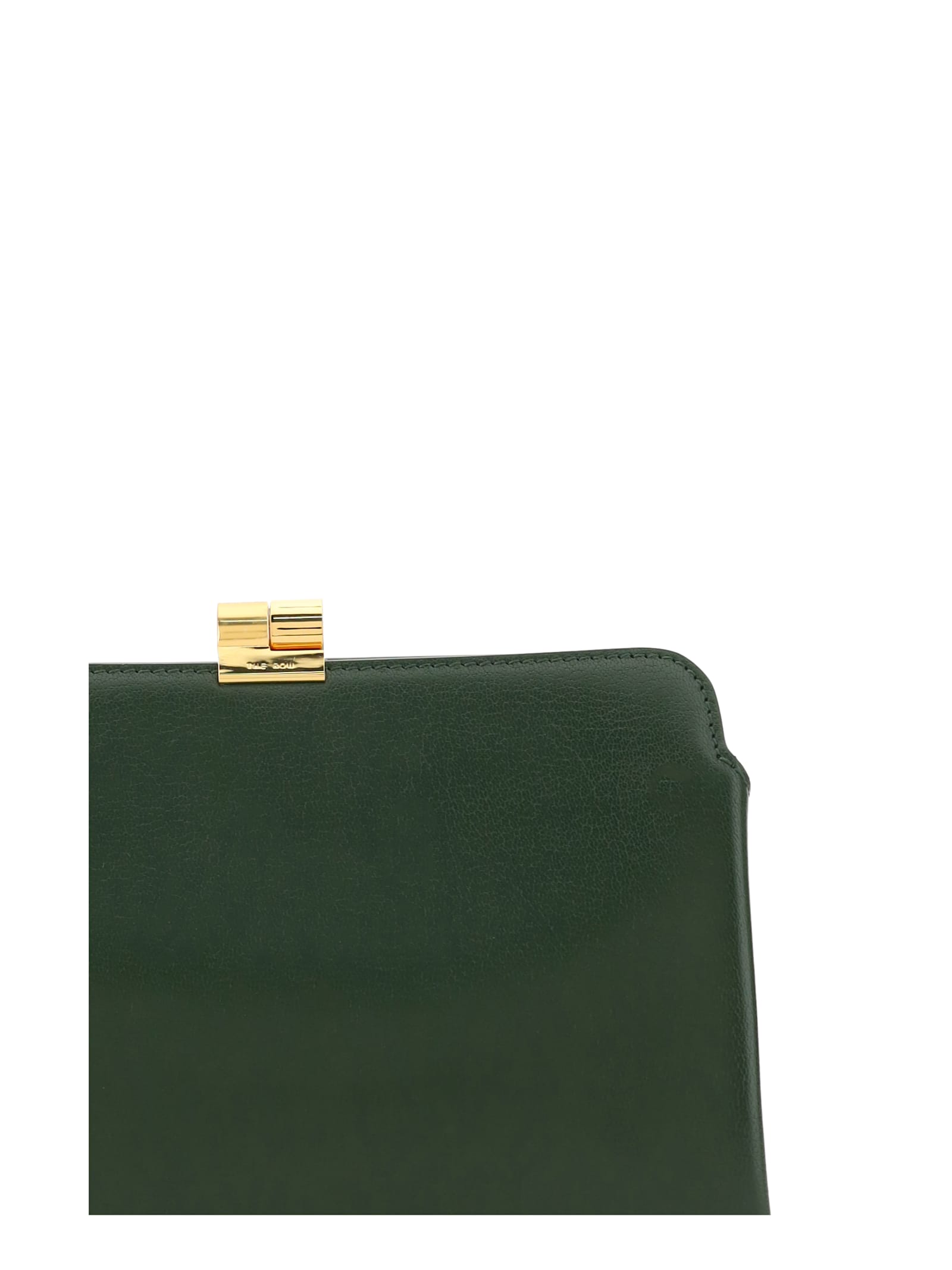 Shop The Row Clutch Bag In Seaweed Green Shg