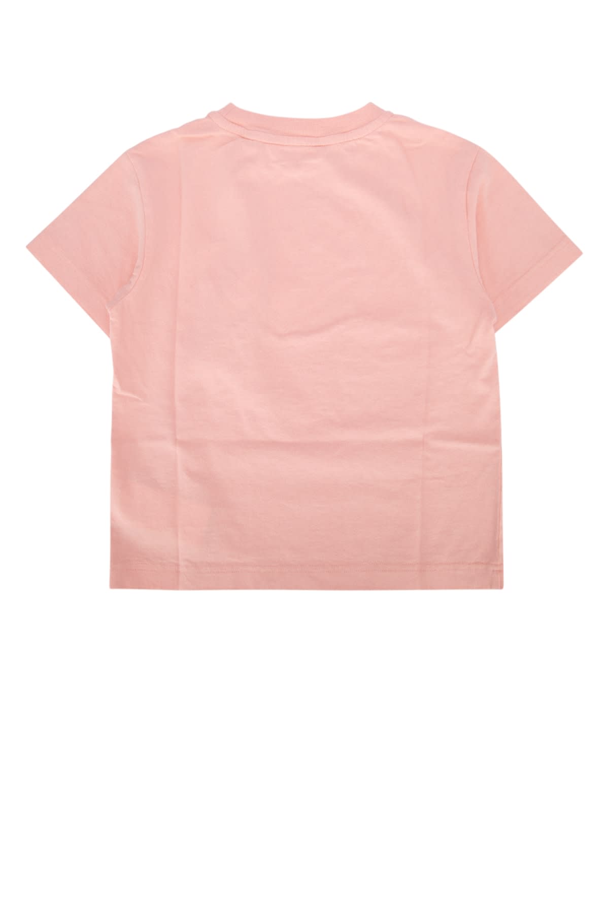 Palm Angels Kids' Bear T-shirt Ss Pink Brown In Pinkbrown