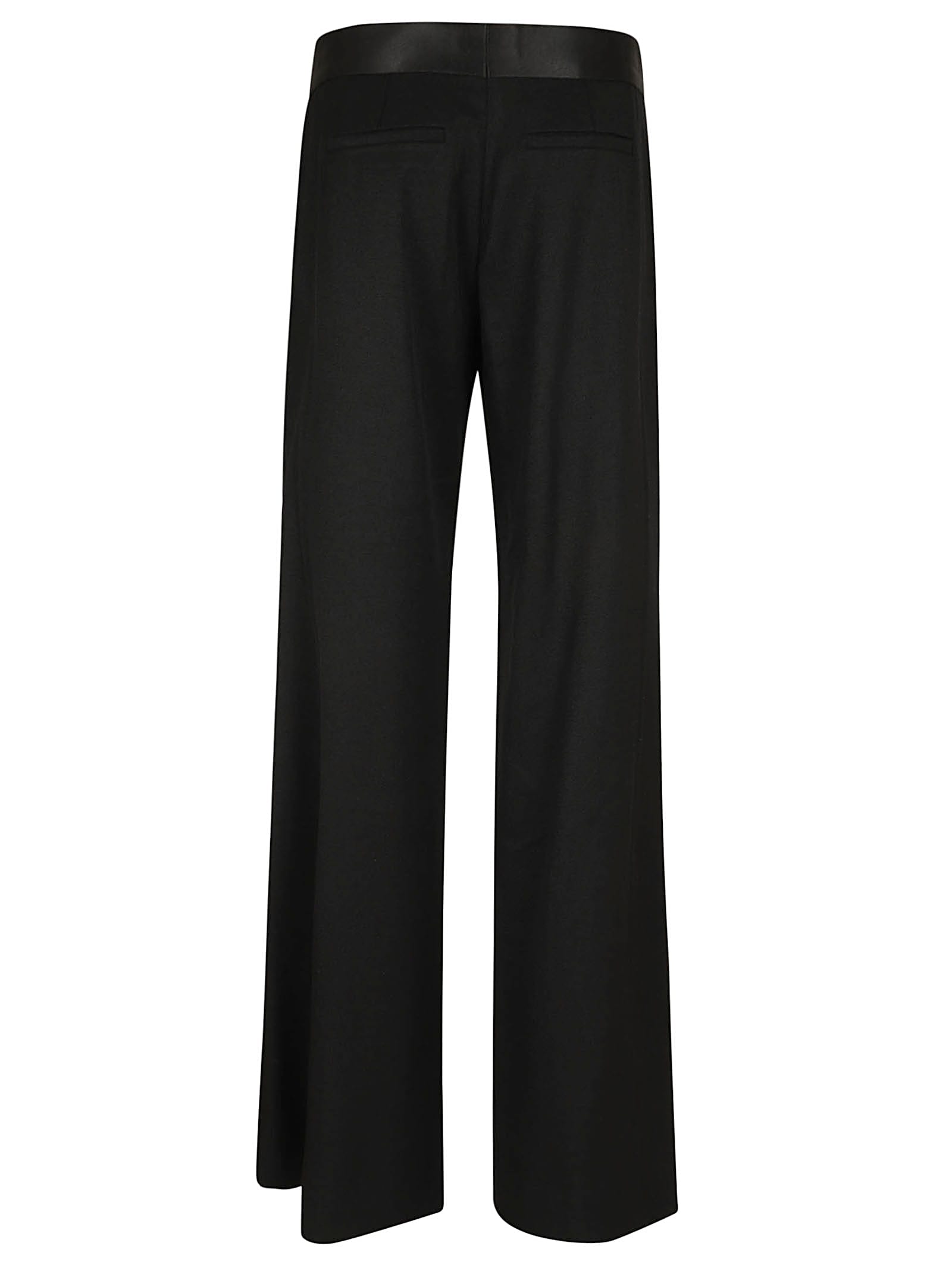 Shop Victoria Beckham Side Panel Trouser In Black