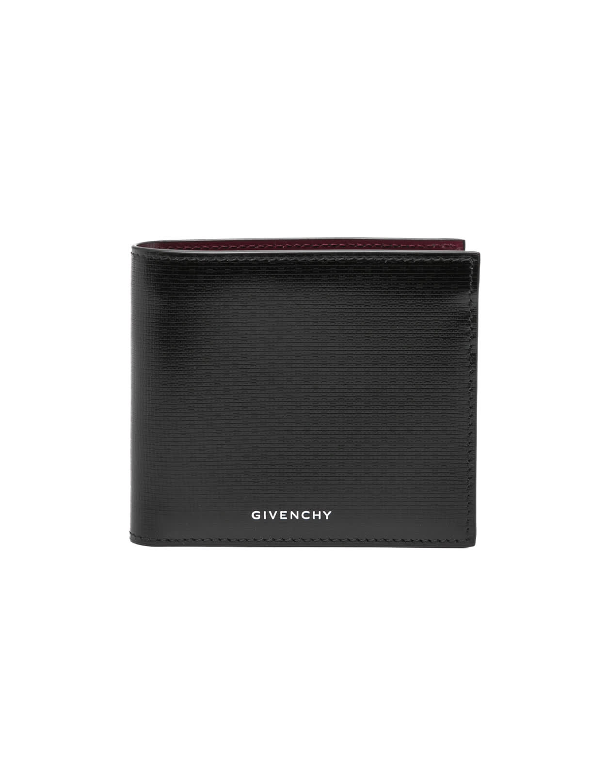 GIVENCHY BLACK LEATHER CLASSIQUE 4G WALLET 