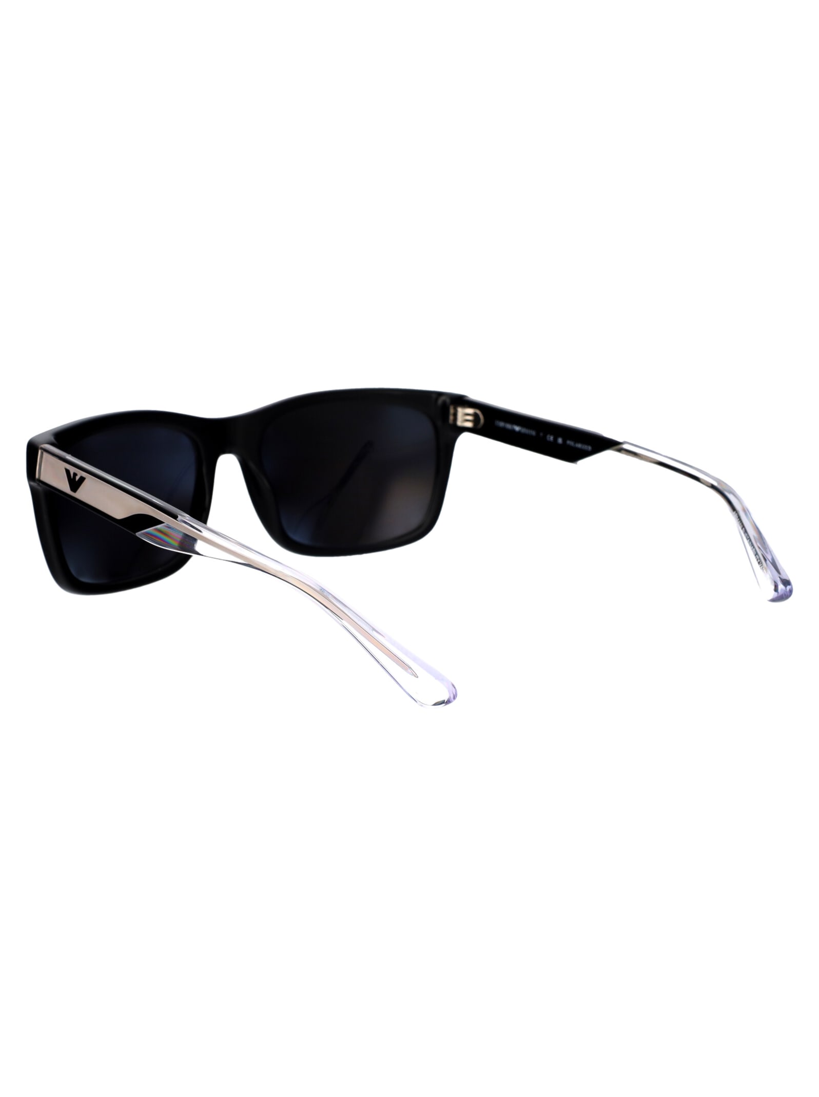 Shop Emporio Armani 0ea4224 Sunglasses In 5017t3 Shiny Black