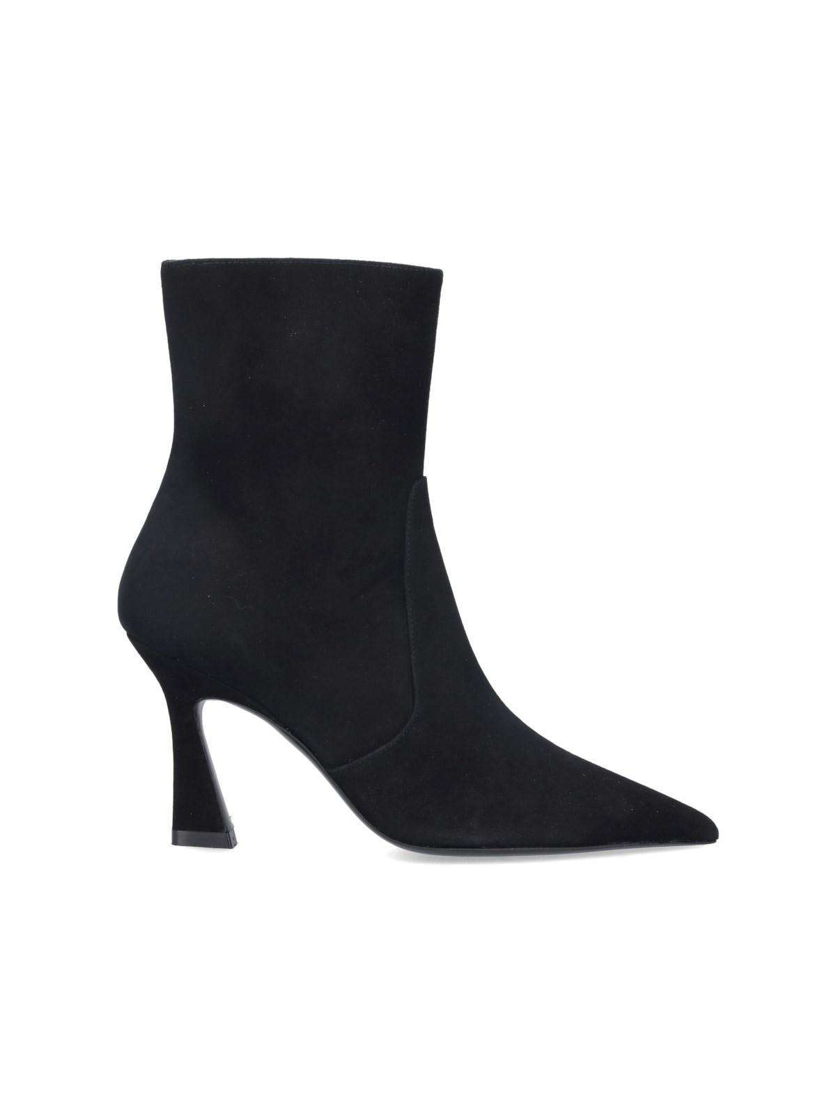 Shop Stuart Weitzman Naomi 50 Ankle Boots In Nero