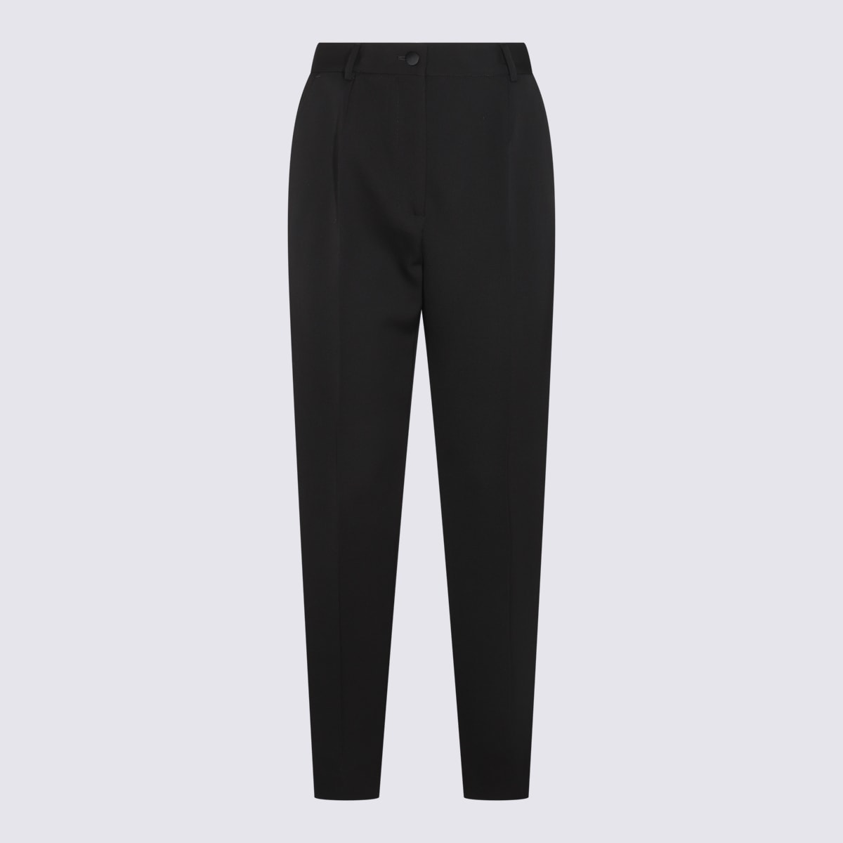 Shop Dolce & Gabbana Black Wool Pants