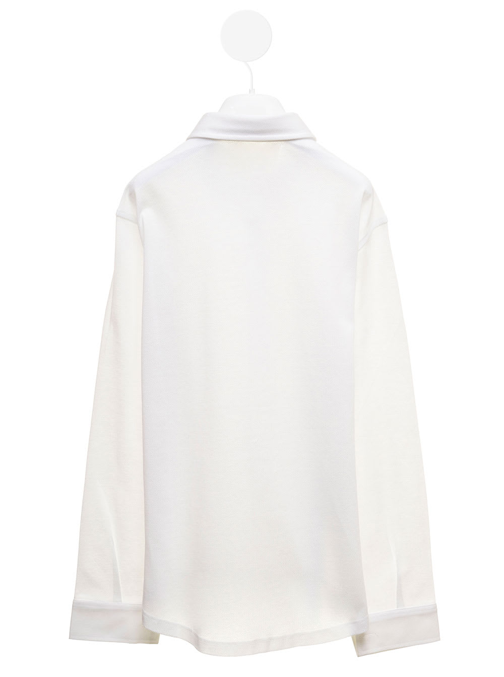 Shop Il Gufo White Long Sleeve Shirt In Cotton Boy