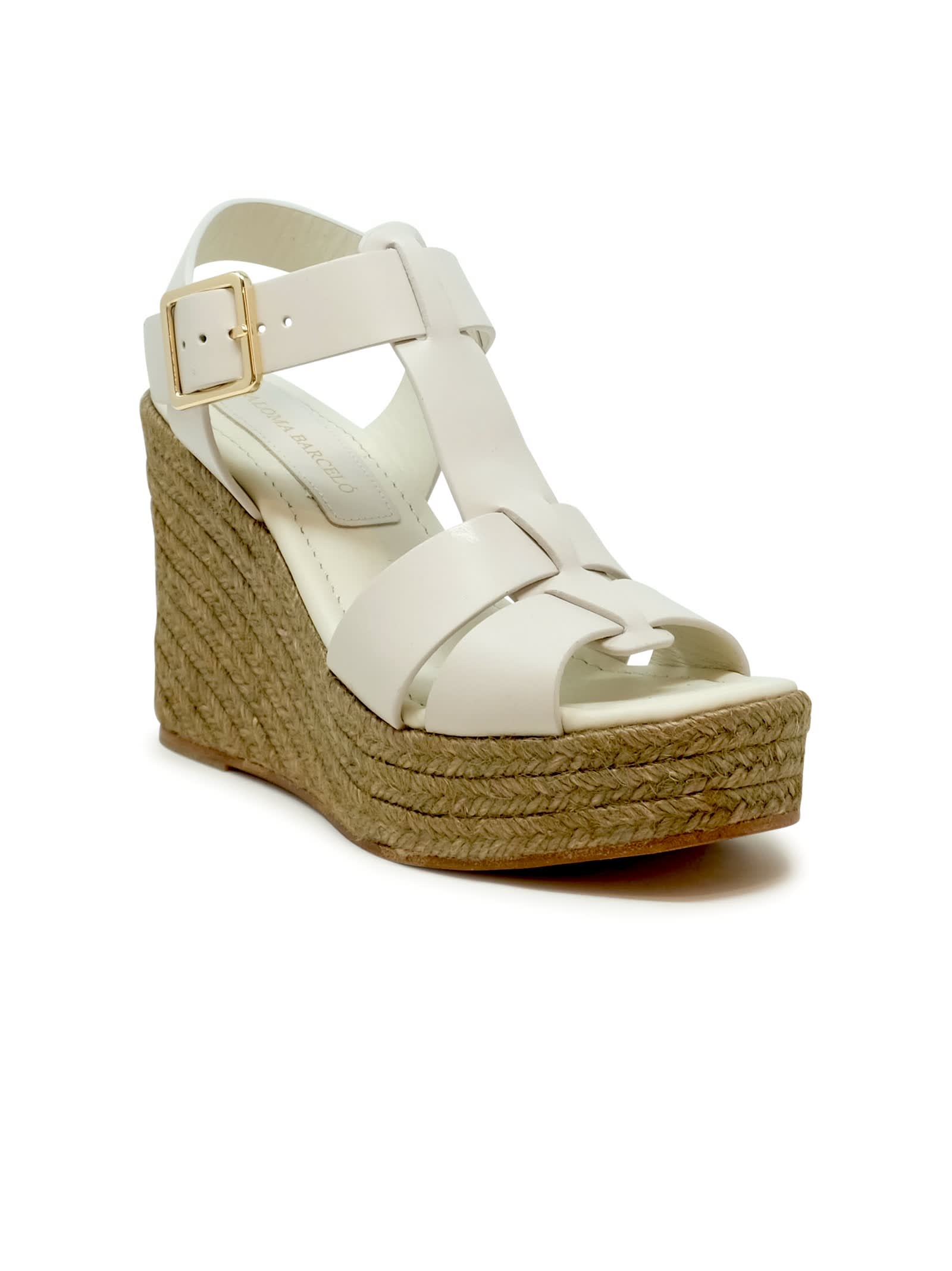 Paloma Barceló Paloma Barcelo Alison Slingback Espdarille Platform Wedge Sandal