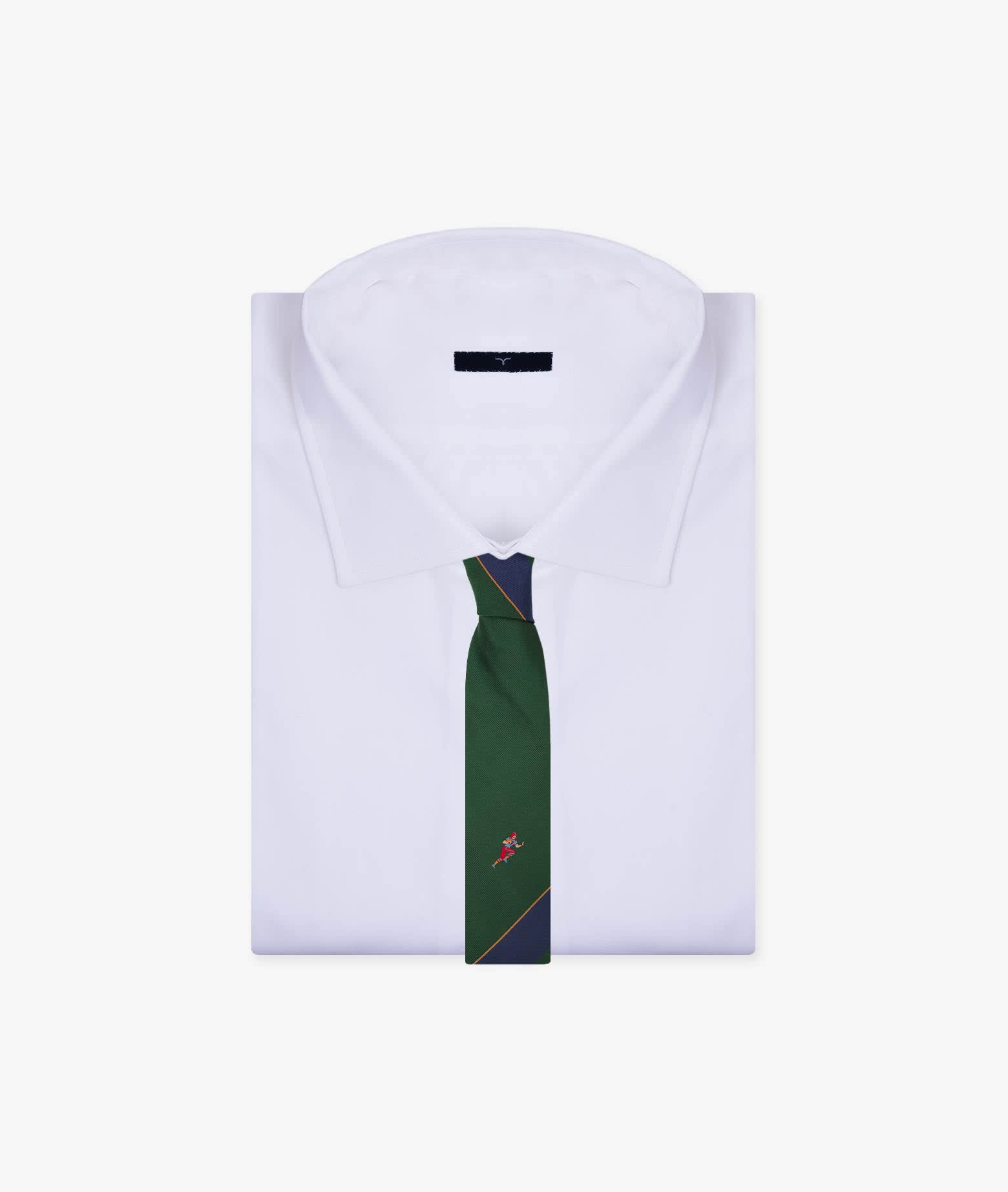 Shop Larusmiani Club Tie Football Player Tie In Darkgreen