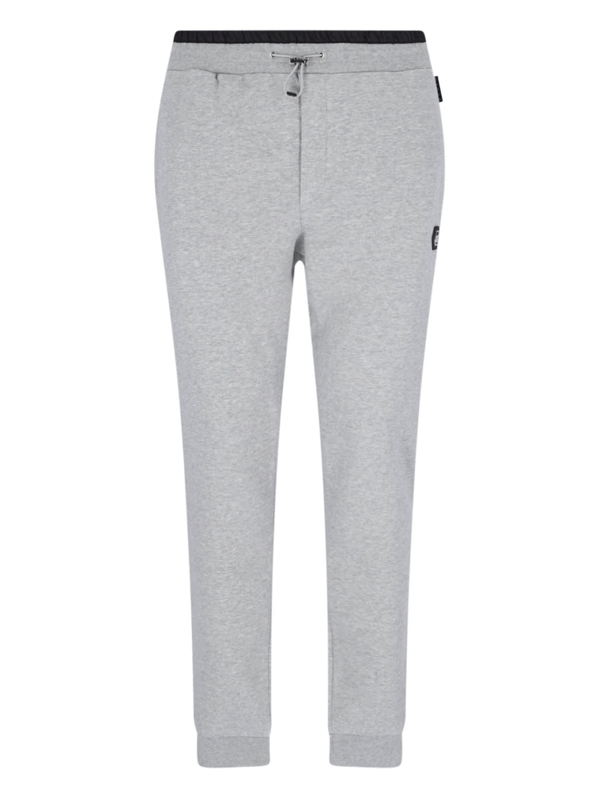 Shop Philipp Plein Logo Track Pants In Gray
