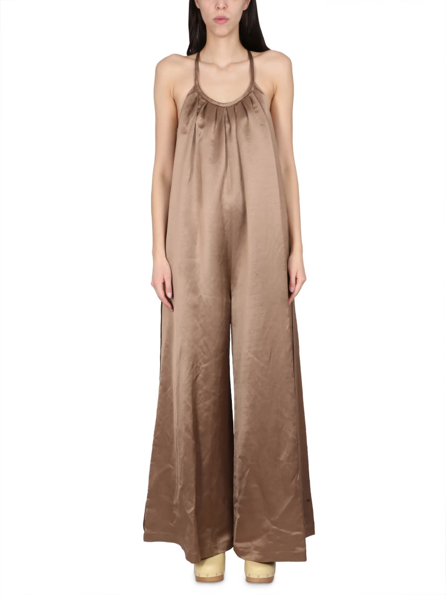 Wide Satin Jumpsuit