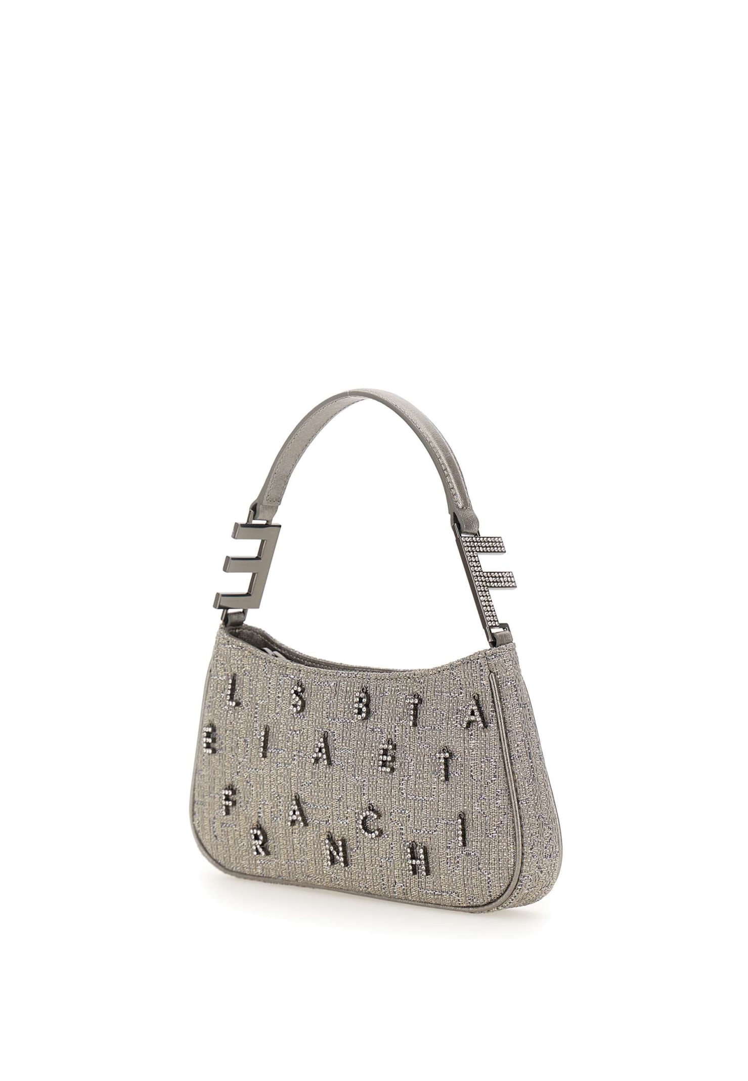 Shop Elisabetta Franchi Events Bag In Grey