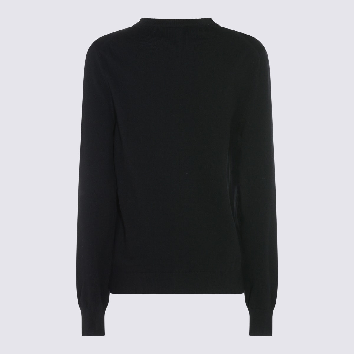 Comme Des Garçons Play Black Wool T-shirt In Black