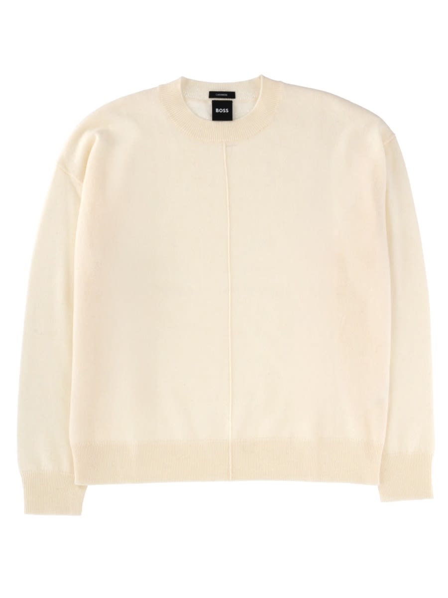 Hugo Boss Sweater Fascona In Neutral