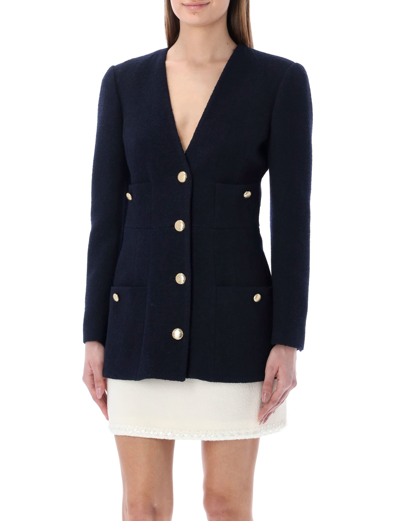 Alessandra Rich Tweed Boucle Jacket