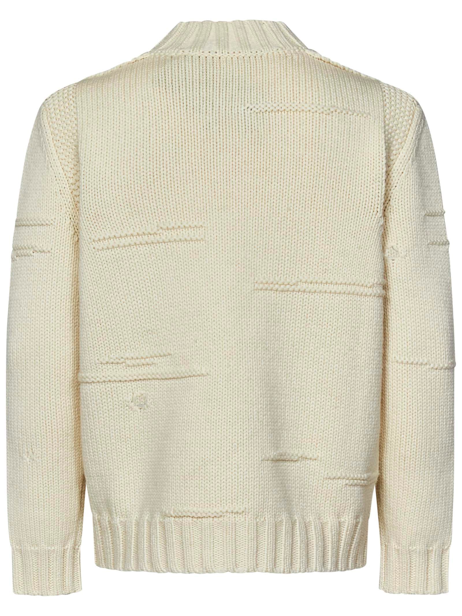 Shop Dsquared2 Cardigan In Ivory