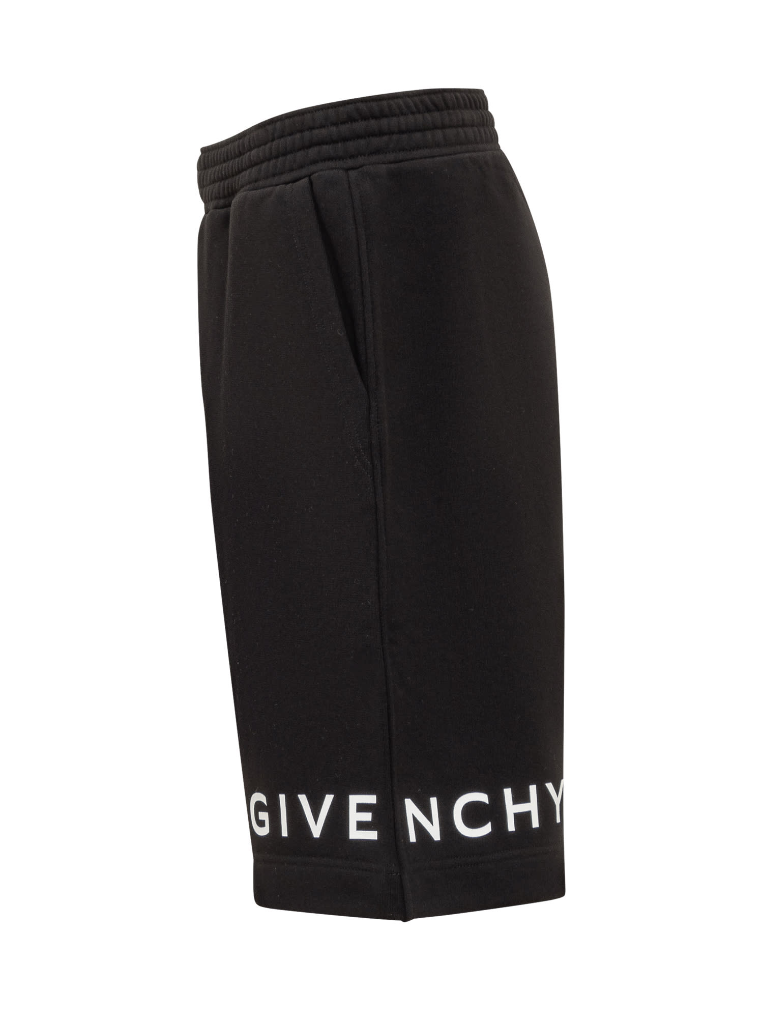 Givenchy Logo-embroidered Swim Shorts In Black