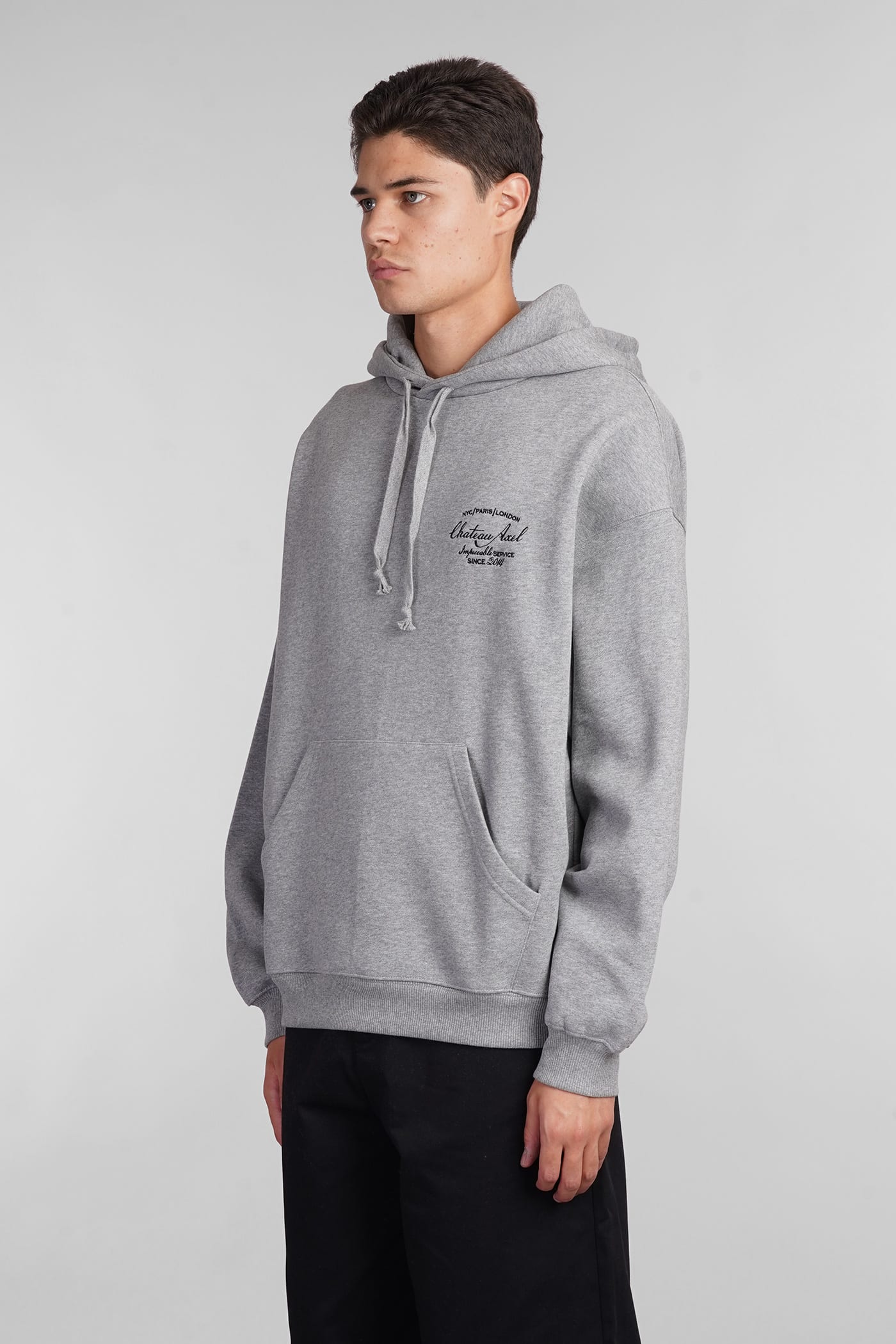 Shop Axel Arigato Sweatshirt In Grey Cotton