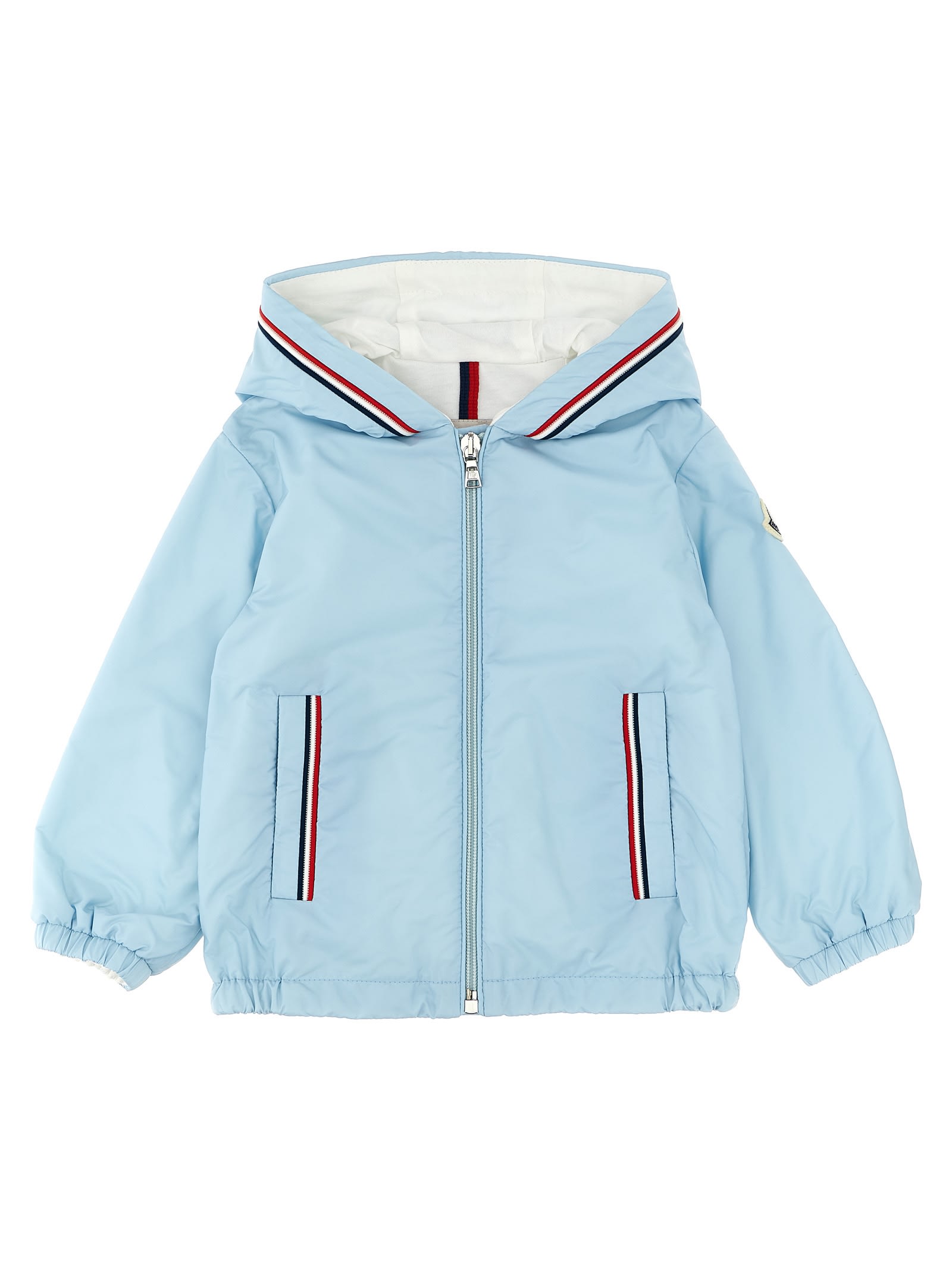 Moncler Granduc Jacket In Light Blue