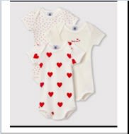 Petit Bateau White Set For Baby Girl In Ivory