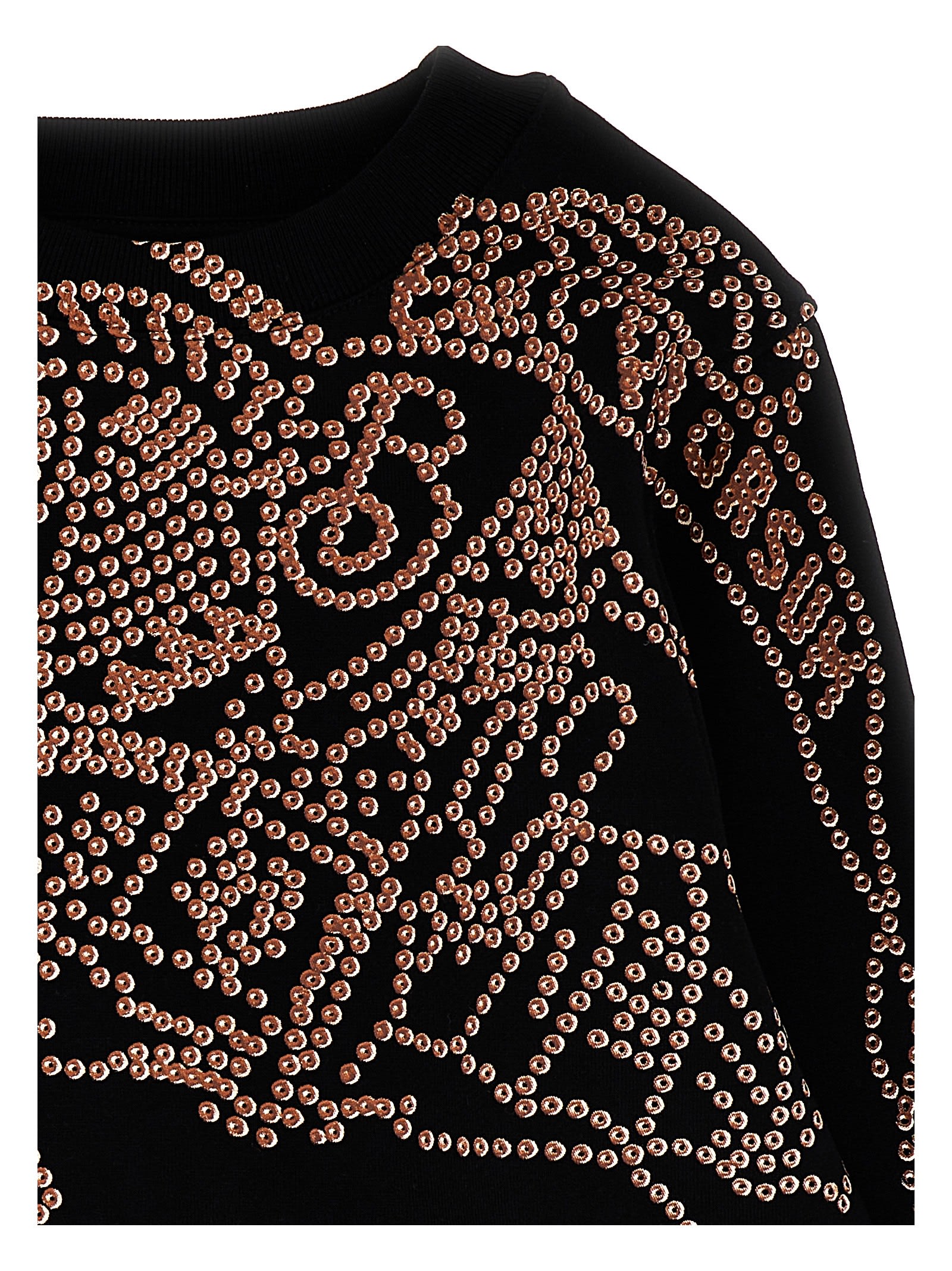 Burberry Ekd Cotton Jersey Sweatshirt In Black