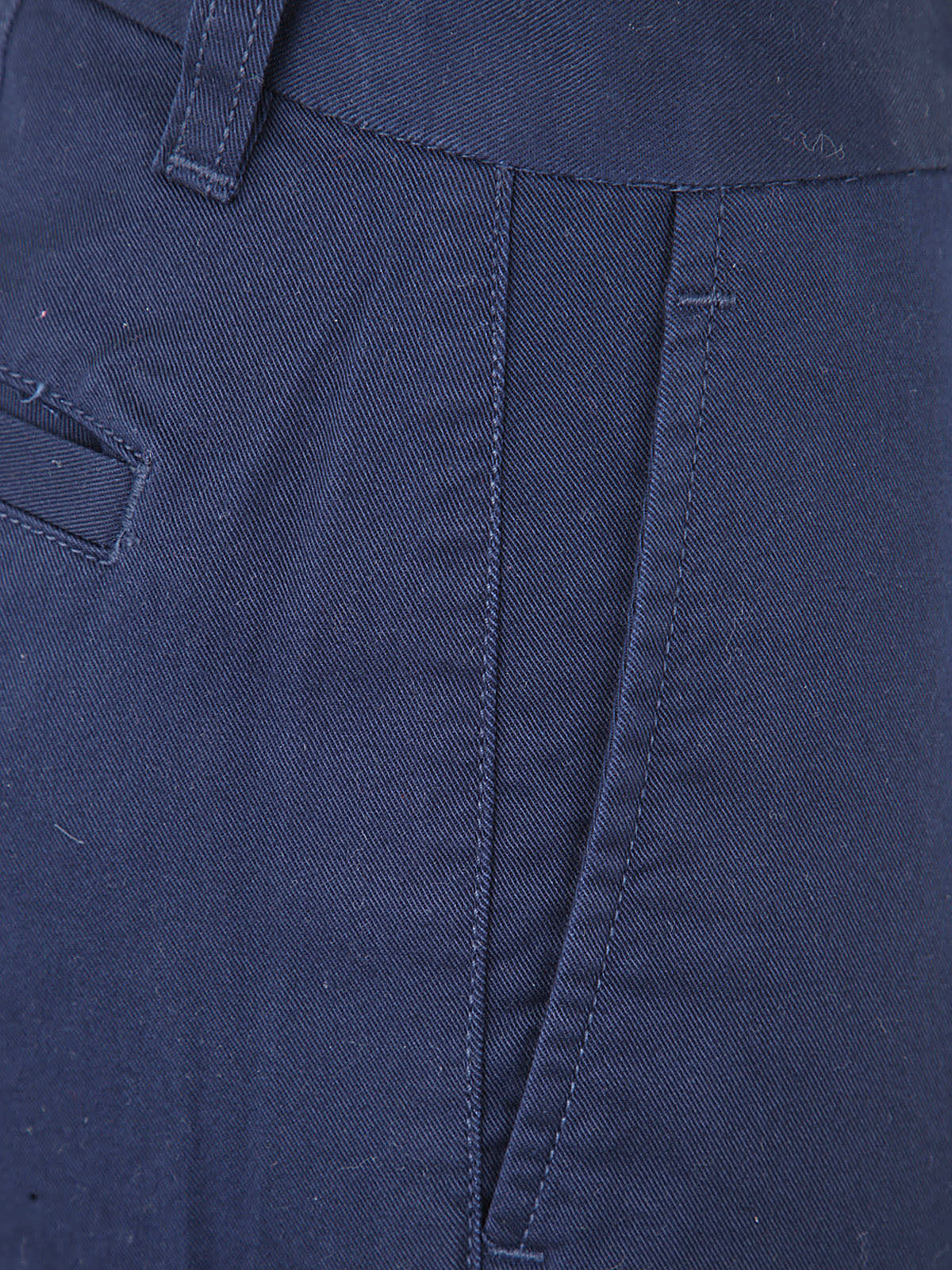 Shop Polo Ralph Lauren Ankle Slim Chino Trouser With Flat Front In Newport Navy
