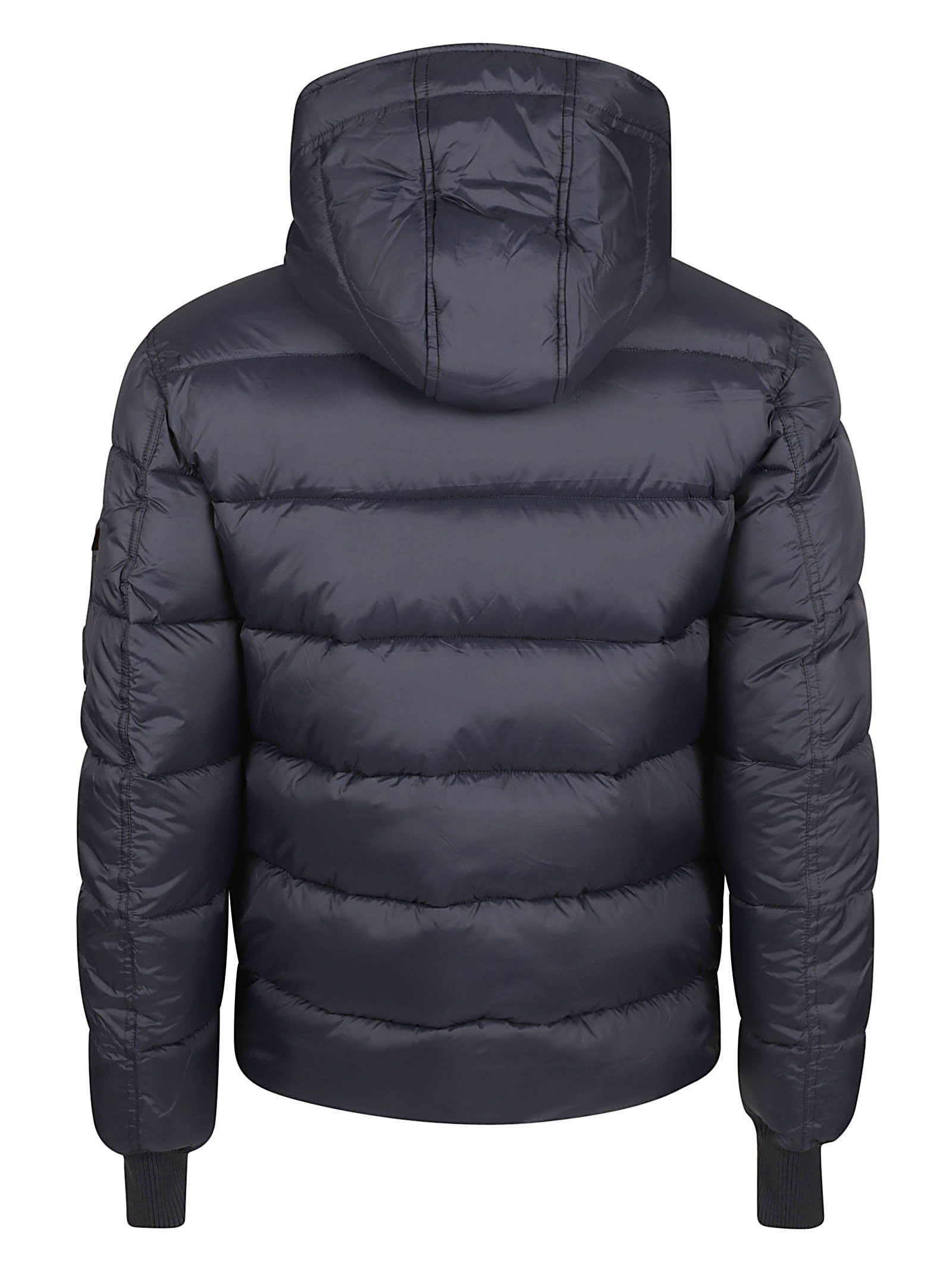Shop Alpha Industries Hooded Alpha Padded Jacket In Blue